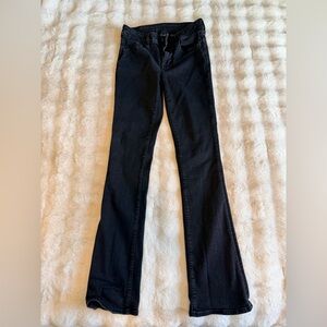 American Eagle Outfitters Black High-Rise Skinny Kick Jeans 6 Long
